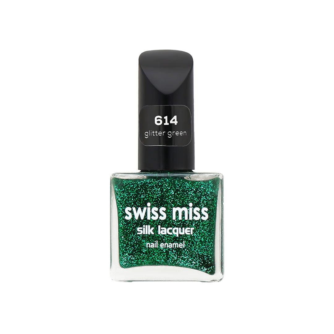 Swissmiss Nail Polish Glitter Green (614) - Elite Cosmetics
