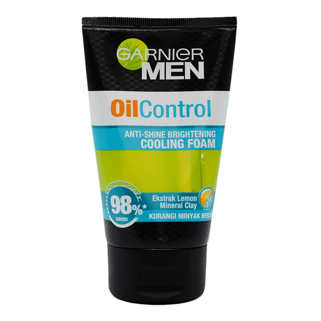 Garnier Face Wash Men MEN - ANTI SHINE BRIGHTENING - COOLING FOAM TUBE 100ml - Elite Cosmetics