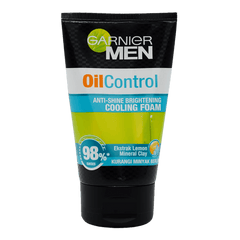 Garnier Face Wash Men MEN - ANTI SHINE BRIGHTENING - COOLING FOAM TUBE 100ml - Elite Cosmetics