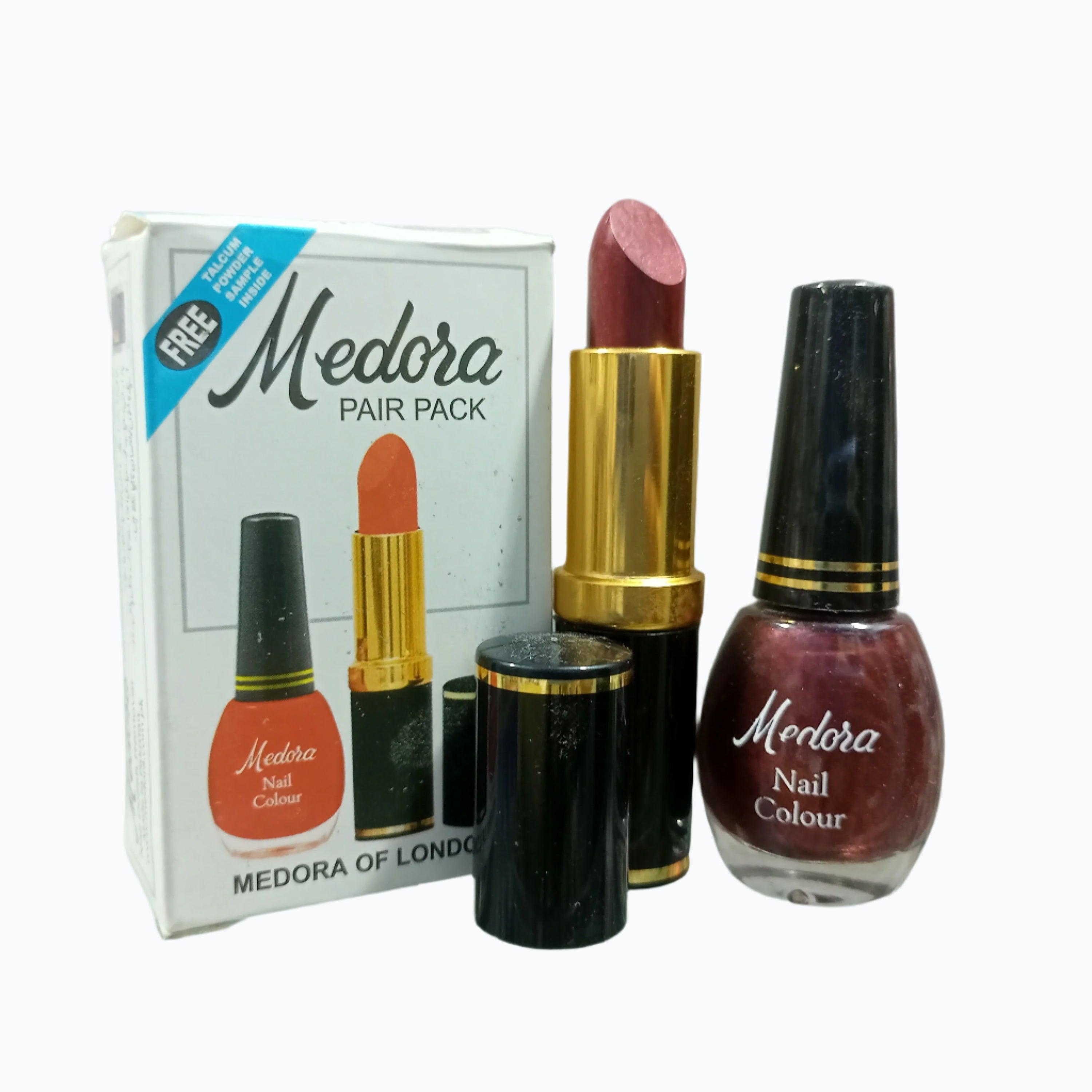 Medora Lipstick & Nail Polish Combo – Shade 102 Glossy - Elite Cosmetics