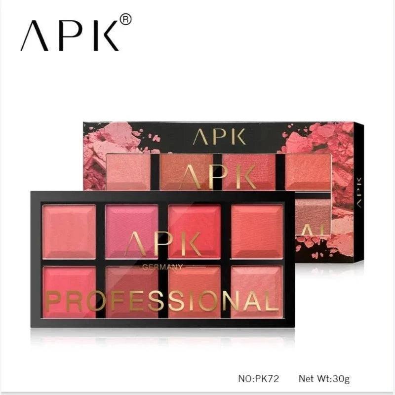 8 Shades APK Professional Blush Palette – Vibrant & Long-Lasting Cheek Color - Elite Cosmetics