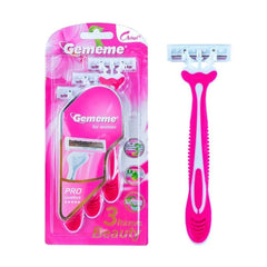 3-in-1 Gememe Razor Card for Ladies | Multi-Purpose Facial & Body Hair Removal Razor - Elite Cosmetics