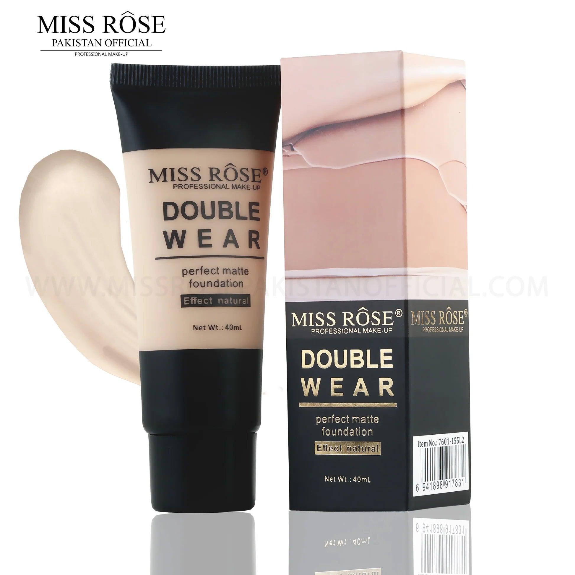 Miss Rose Double Wear Foundation – Long-Lasting Full Coverage Makeup - Elite Cosmetics