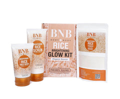 BNB Rice Kit 3-in-1 | Nourishing Rice Face Care Kit for Cleansing, Exfoliating, and Brightening - Elite Cosmetics