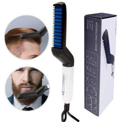 Beard Straightener Hair Comb Men Electric Hair Styling and Modeling Comb - Elite Cosmetics