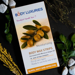 Body Luxuries Body Wax Strips – Argan Oil - Elite Cosmetics