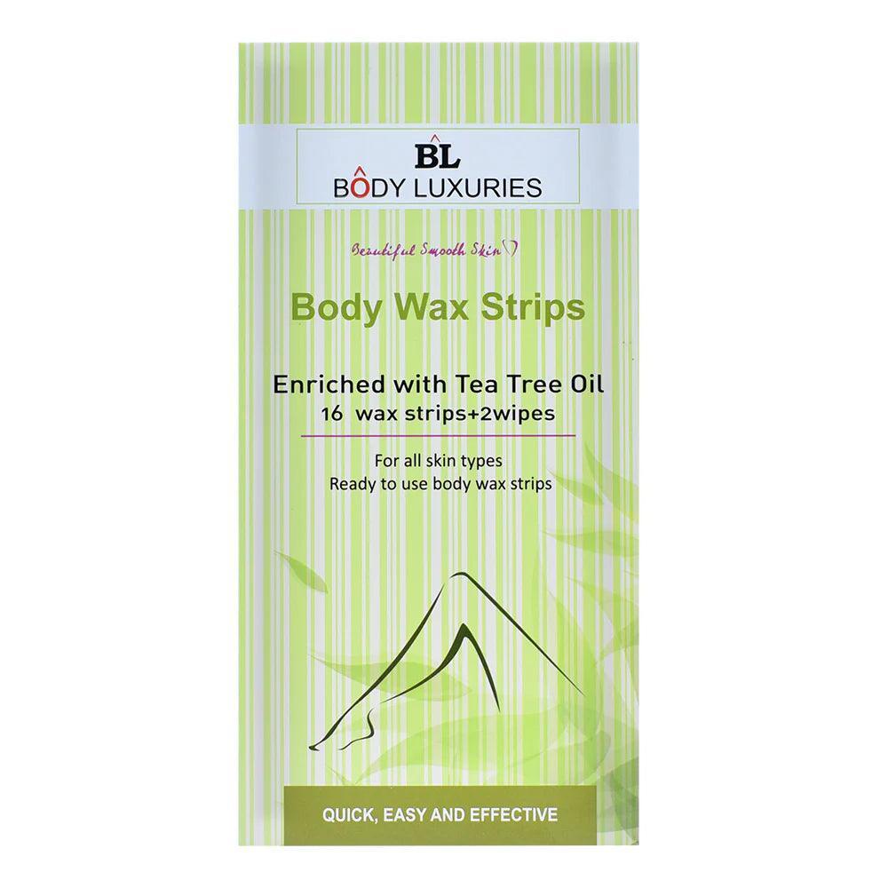 Body Luxuries Body Wax Strips – Tea Tree Oil - Elite Cosmetics