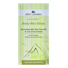 Body Luxuries Body Wax Strips – Tea Tree Oil - Elite Cosmetics