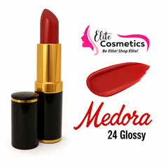 Medora Lipstick Glossy 24 – Bold, Moisturizing & Long-Lasting - Elite Cosmetics