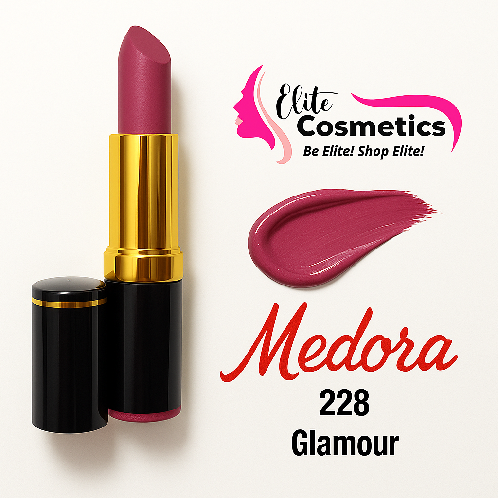 Medora Lipstick 228 Glamour – Stunning Shade, Creamy Finish & Long-Lasting - Elite Cosmetics