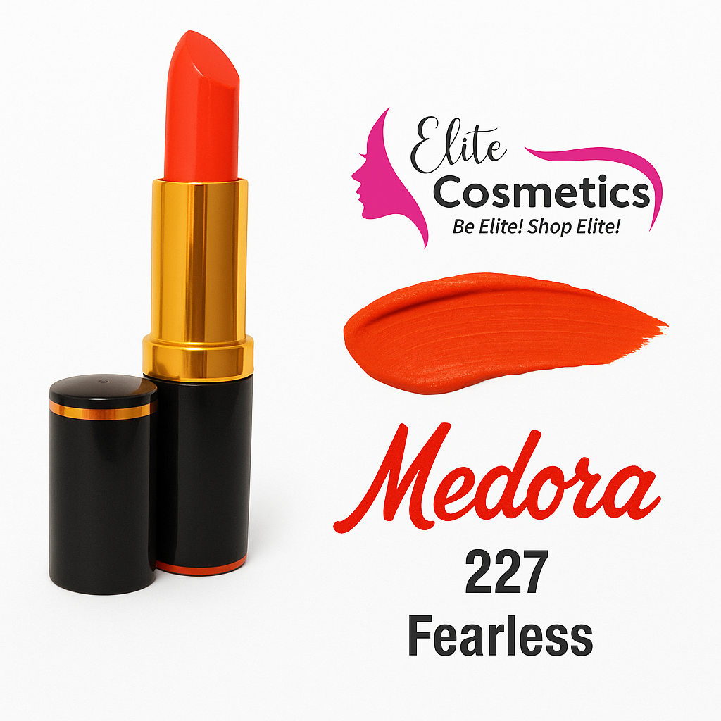 Medora Lipstick 227 Matte Fearless – Bold Deep Red - Elite Cosmetics