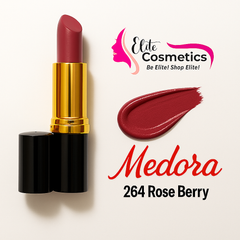Medora Matte Lipstick 264 Rose Berry – Bold, Velvety & Long-Wearing - Elite Cosmetics
