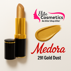 Medora Lipstick 291 Gold Dust – A Glamorous Metallic Gold Shade - Elite Cosmetics