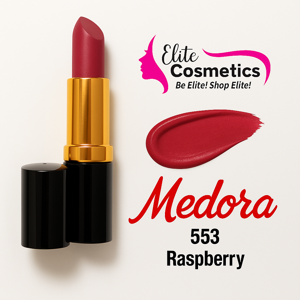 Medora Lipstick 553 Raspberry – Bright Berry Pop - Elite Cosmetics