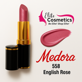 Medora Lipstick 558 English Rose – Elegant Shade, Creamy Texture & Long-Lasting - Elite Cosmetics