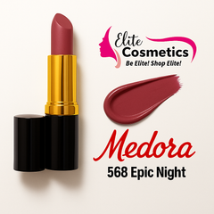 Medora Lipstick 568 Epic Night – Bold & Long-Lasting - Elite Cosmetics
