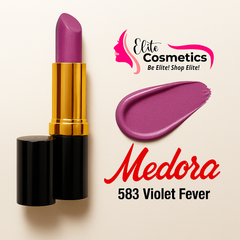 Medora 583 Violet Fever Lipstick – Bold & Striking Matte Purple - Elite Cosmetics