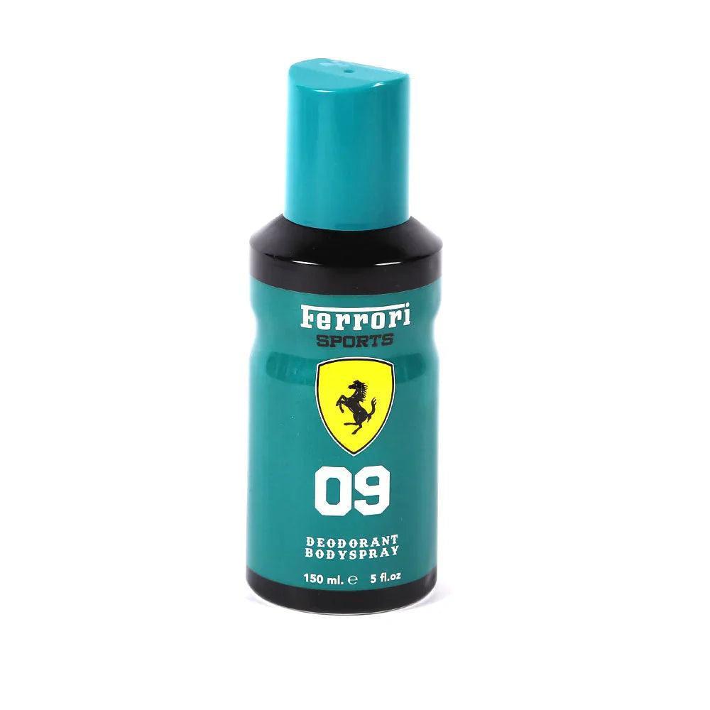 Ferrori Sports Body Spray 09: Bold & Invigorating Fragrance for Active Men - Elite Cosmetics