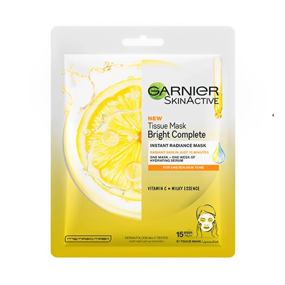Garnier - Skin Active Bright Complete Tissue Face Mask - Elite Cosmetics