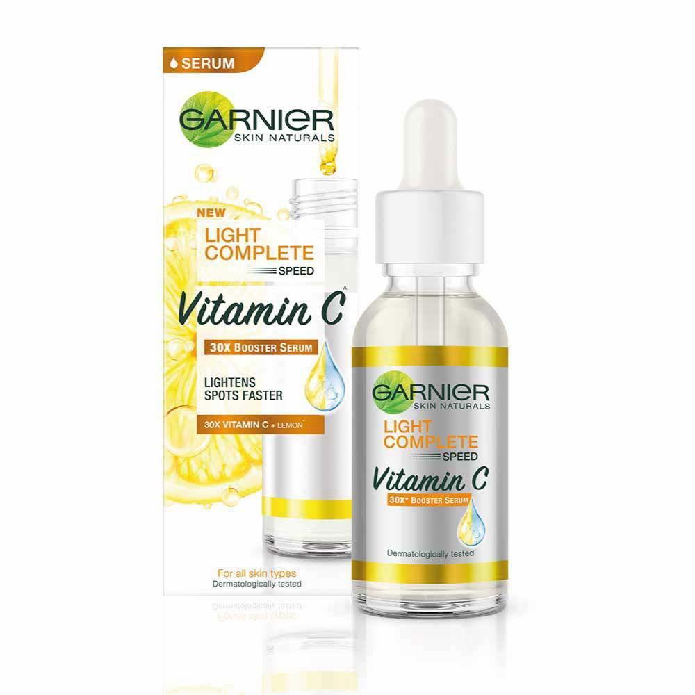 Garnier Bright Complete 30X Vitamin C Booster Serum 30ml – Instant Glow & Spot Reduction - Elite Cosmetics