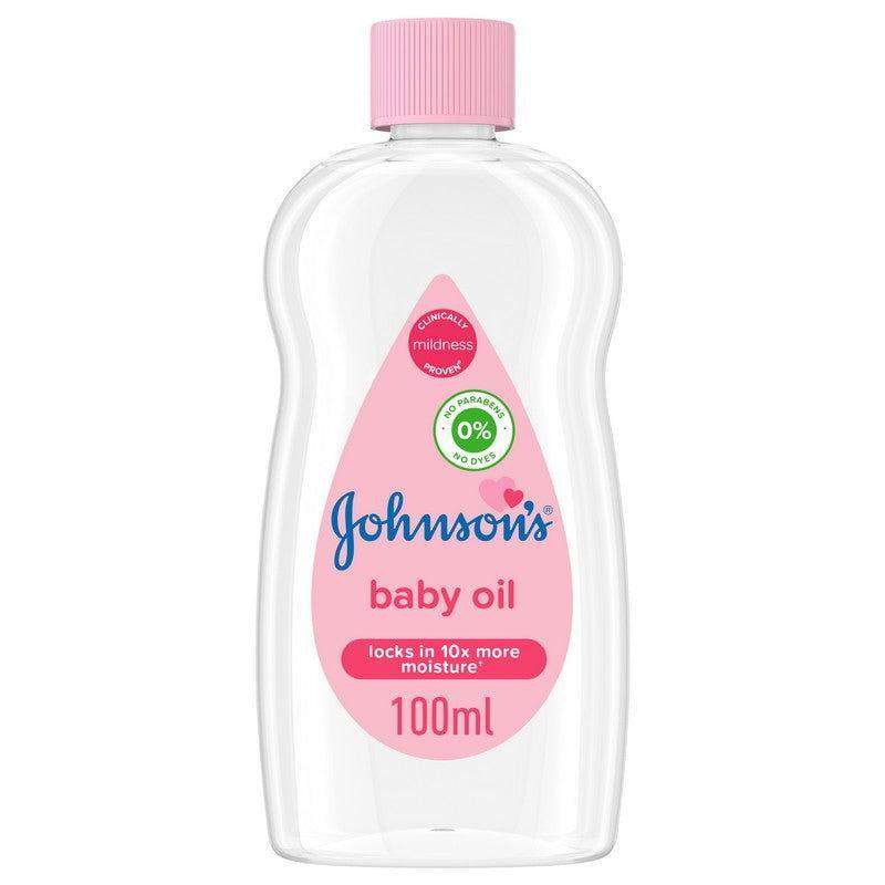 Johnson's Baby Oil 100ml - Gentle & Moisturizing - Elite Cosmetics