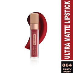 LOreal Paris - Infallible Les Chocolats Liquid Lipstick - 864 Tasty Ruby - Elite Cosmetics