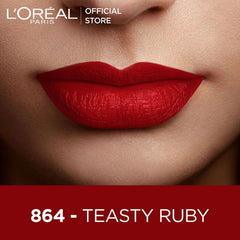 LOreal Paris - Infallible Les Chocolats Liquid Lipstick - 864 Tasty Ruby - Elite Cosmetics