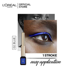 LOreal Paris - Liner Signature Liquid Eyeliner - 02 Blue - Elite Cosmetics