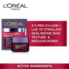 LOreal Paris - Revitalift Laser x 3 Anti Aging Night Cream 50 ML - Elite Cosmetics