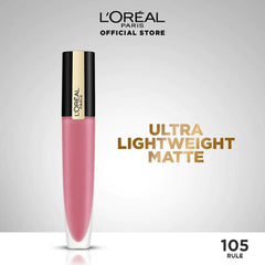 LOreal Paris - Rouge Signature Matte Lipstick - 105 Rule - Elite Cosmetics