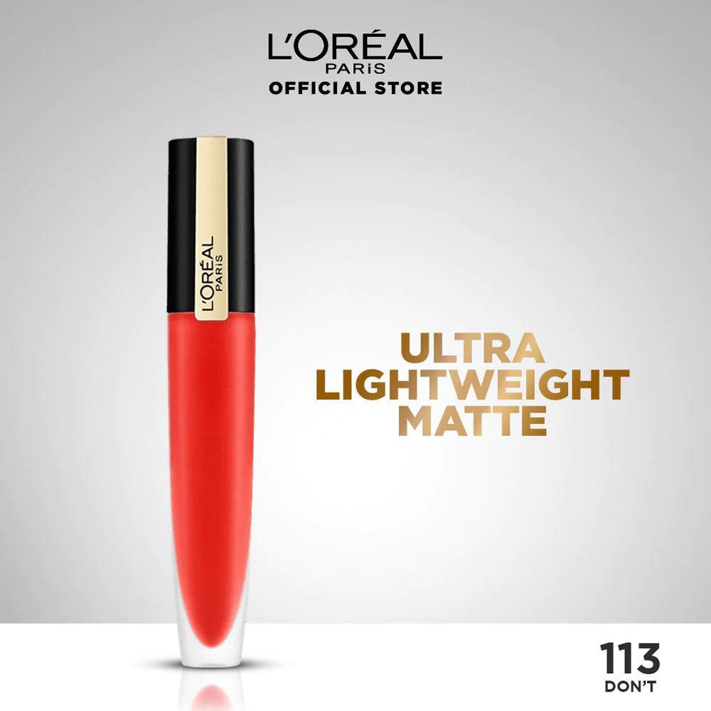 LOreal Paris - Rouge Signature Matte Lipstick - 113 Don't - Elite Cosmetics