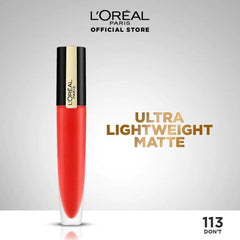 LOreal Paris - Rouge Signature Matte Lipstick - 113 Don't - Elite Cosmetics