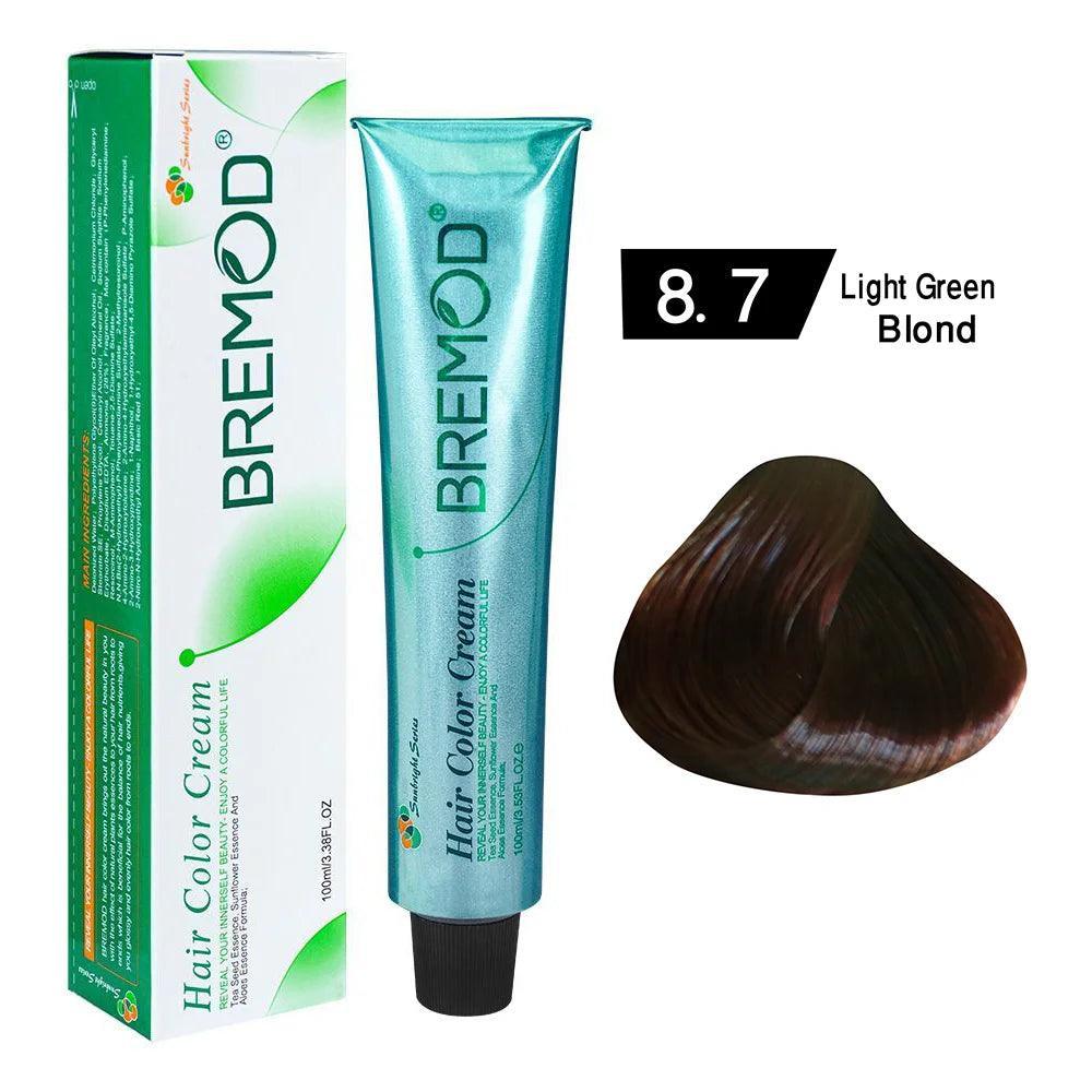 Bremod Hair Color 8.7 – Light Green Blonde - Elite Cosmetics