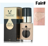 MISS ROSE Waterproof Moisturizing Oil Free Full Coverage Deep Whitener Liquid Foundation 30ml - Elite Cosmetics