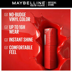 Maybelline - Superstay Vinyl Ink Liquid Lipstick - Red Hot - Elite Cosmetics