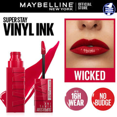 Maybelline - Superstay Vinyl Ink Liquid Lipstick - Wicked - Elite Cosmetics