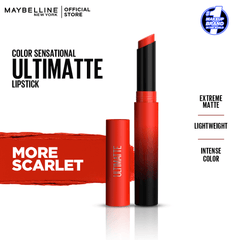 Maybelline New York Color Sensational Ultimate Matte Lipstick More Scarlet - Elite Cosmetics