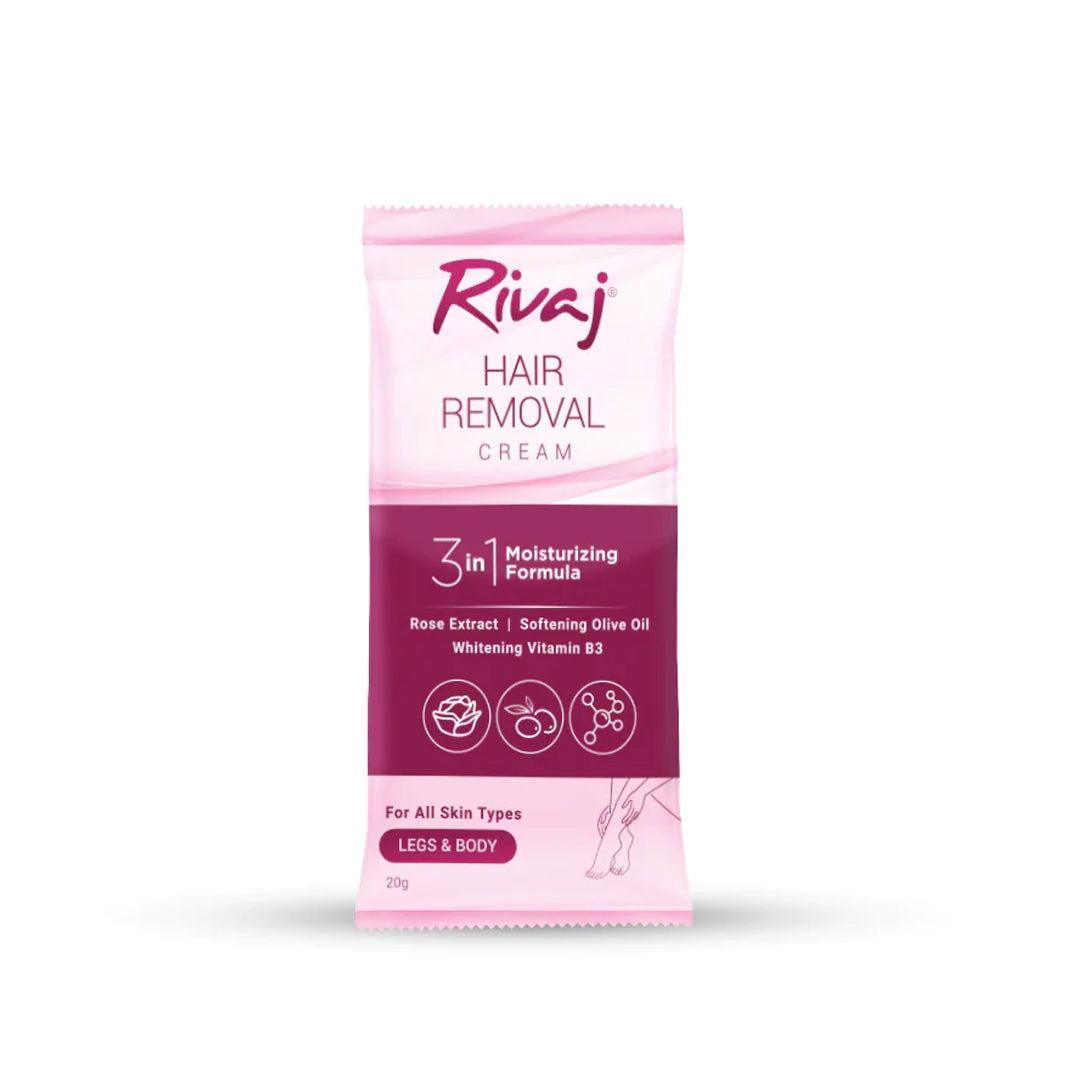 Rivaj Hair Removal Cream 50g | Quick, Gentle & Effective Hair Removal for Smooth Skin - Elite Cosmetics