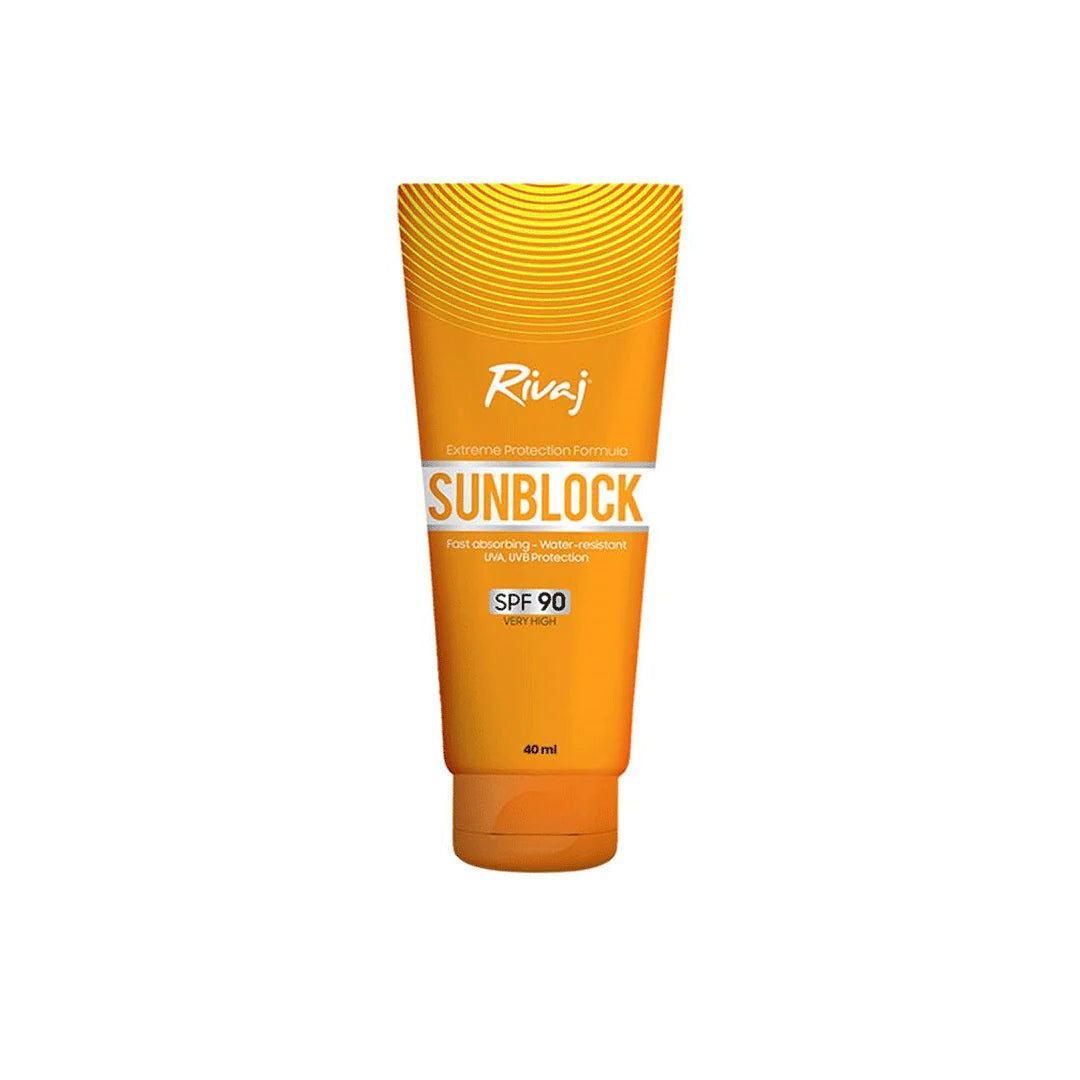 Rivaj Sunblock SPF90 40ml - Elite Cosmetics