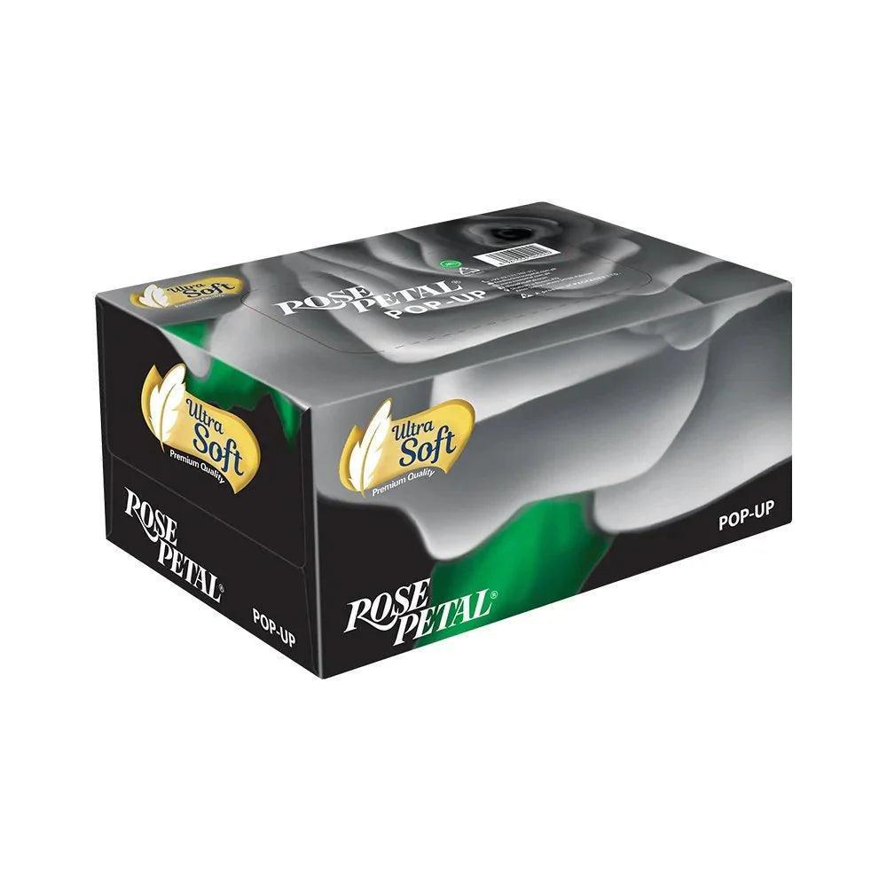 Rose Petal Pop-Up Tissues | Soft, Elegant Tissue Box for Home, Office & Travel - Elite Cosmetics