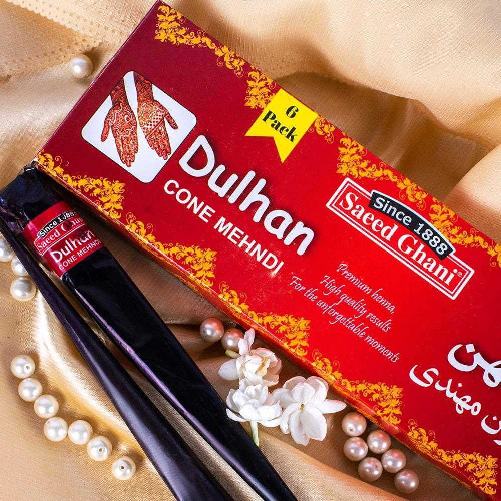 Saeed Ghani Mehandi Cone Pack of 1 – Pre-Filled Henna for Beautiful Designs - Elite Cosmetics