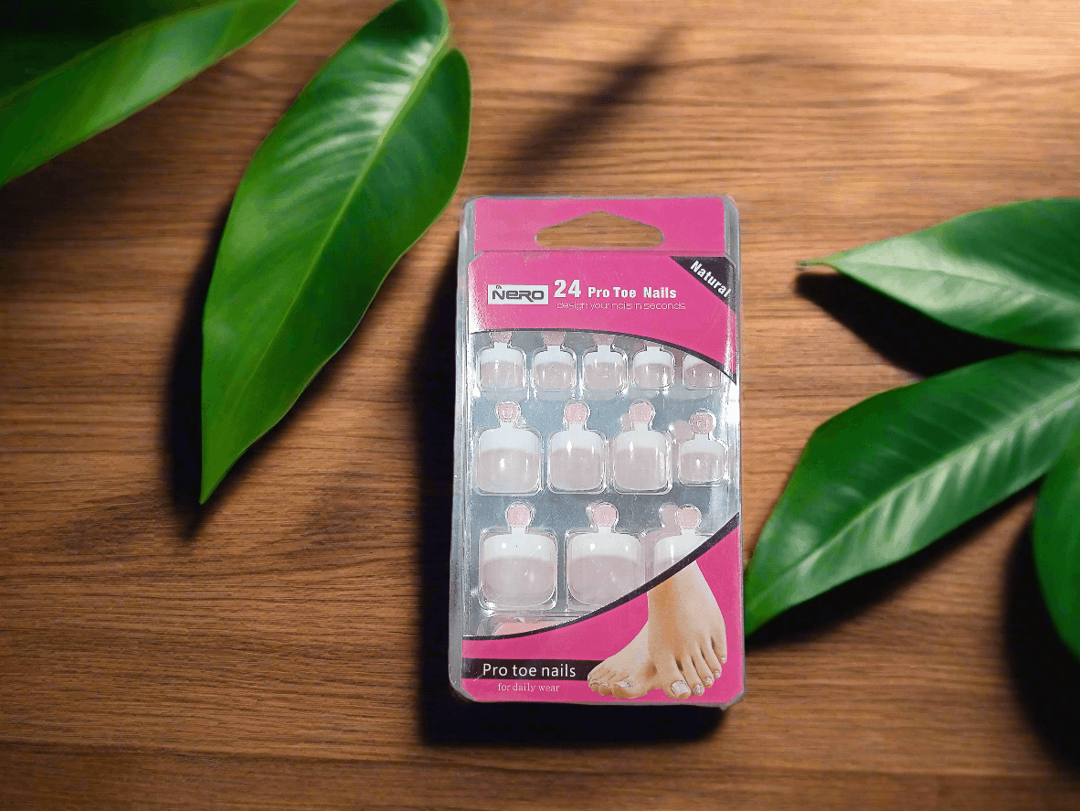 Toe Nails Nero - Pack of 24 Nails - Elite Cosmetics