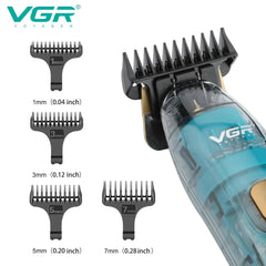 VGR Premium Hair Trimmer V961 – Transparent Trimmer IPX7 Waterproof - Elite Cosmetics