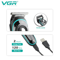 VGR V-075 Hair Clipper Hair Trimmer Professional Beard Trimmer - Elite Cosmetics