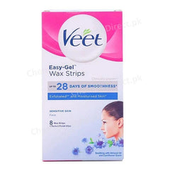 Veet Face Wax Strips Pack of 20 | Normal & Sensitive Skin Variants for Smooth, Long-Lasting Hair Removal - Elite Cosmetics
