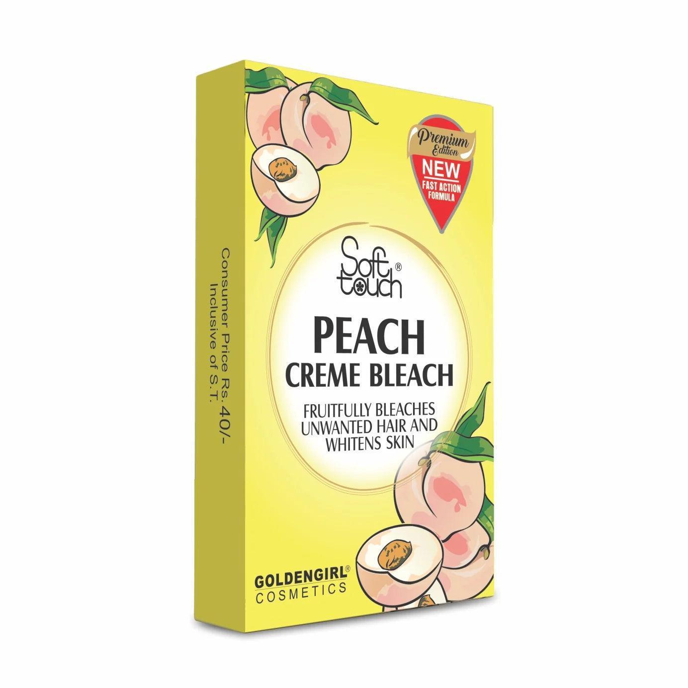 Soft Touch Peach Bleach Sachet: Lighten Hair and Brighten Skin with the Refreshing Scent of Peach - Elite Cosmetics