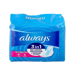 Always Maxi Thick 9 Pads: Superior Absorbency and Comfort for Heavy Flow Days - Elite Cosmetics