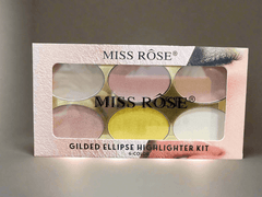 Miss Rose Highlighter Palette – 6-in-1 Illuminating Shades for a Radiant Glow - Elite Cosmetics