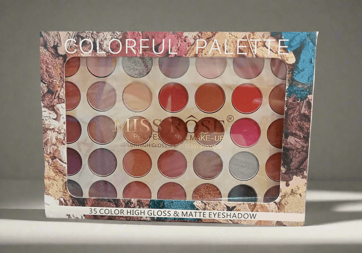 Miss Rose Eyeshadow Palette – 35 Colors for Stunning Eye Creations - Elite Cosmetics