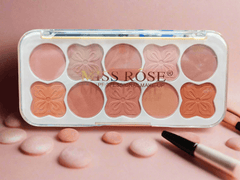 Miss Rose Blush Palette – 10 Colors for a Radiant Glow - Elite Cosmetics